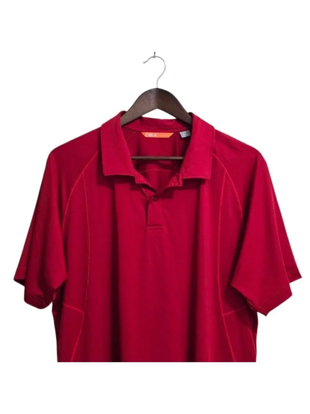 Cutter & Buck Red CBUK Grip Polo Shirt Sz L - Picture 2 of 11
